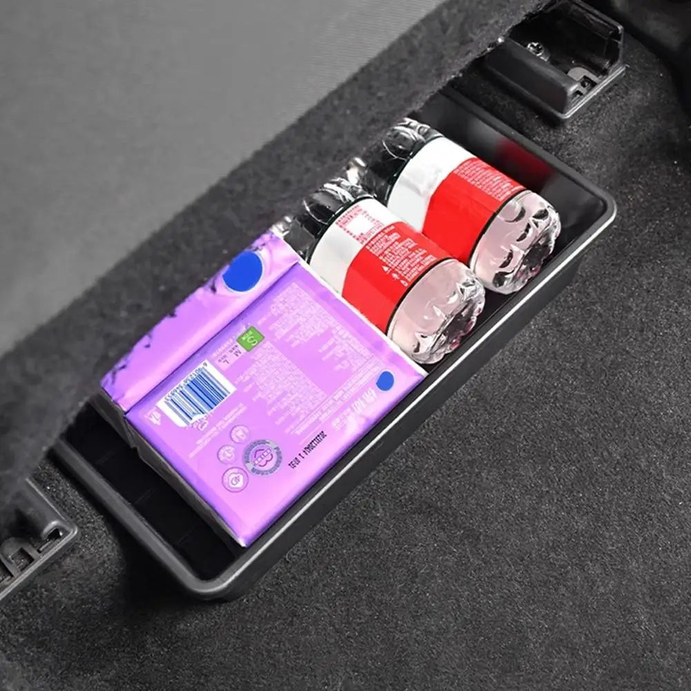 Under Seat Storage Box For Toyota RAV4 Wildlander Highlander Crown Kluger Harrier Venza Organizer Tray Bin Car Interior Case HIP