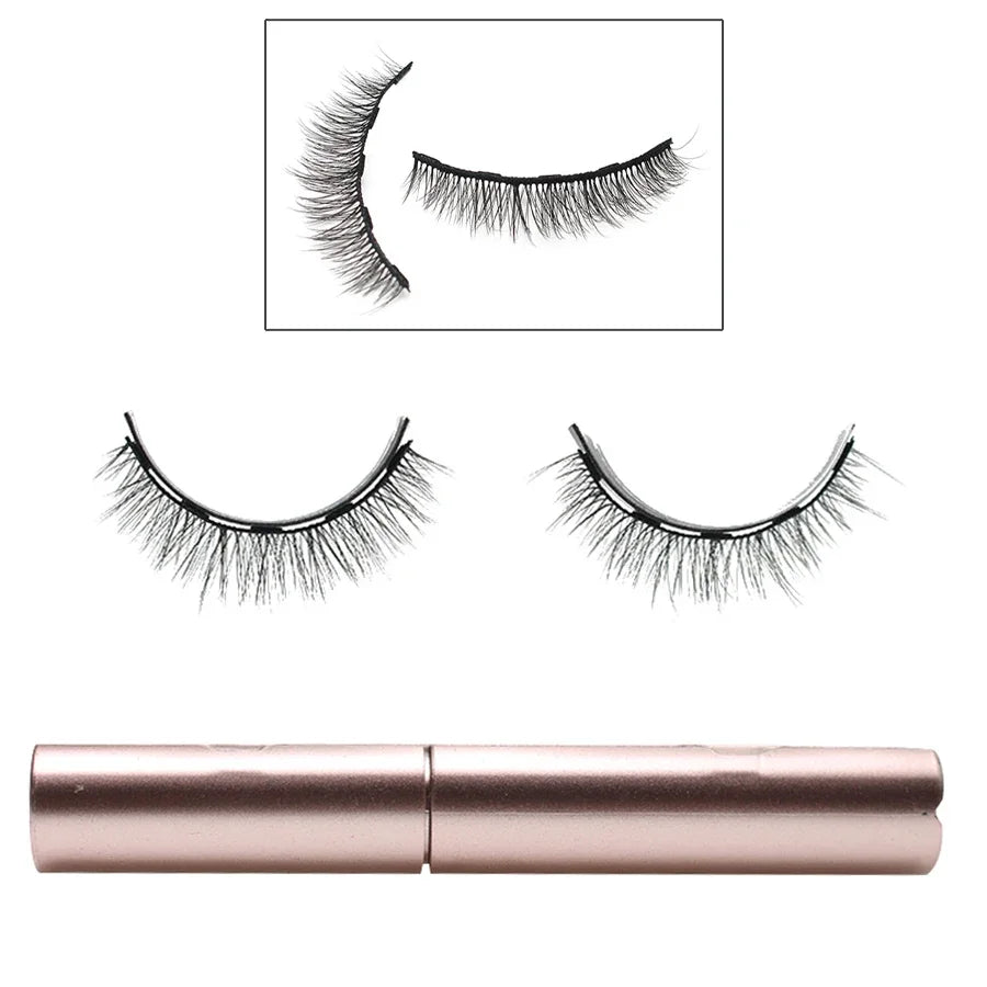 Magnetic Eyelashes 3D Mink Eyelashes Makeup Magnetic Lashes Eyeliner Tweezers Set Natural False Lashes Short Faux Cils HIP SA101