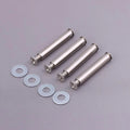 4-Piece PC Case Fan Long Screw Kit – DIY Cooling Fan Mount PC Fan Screws HIP White