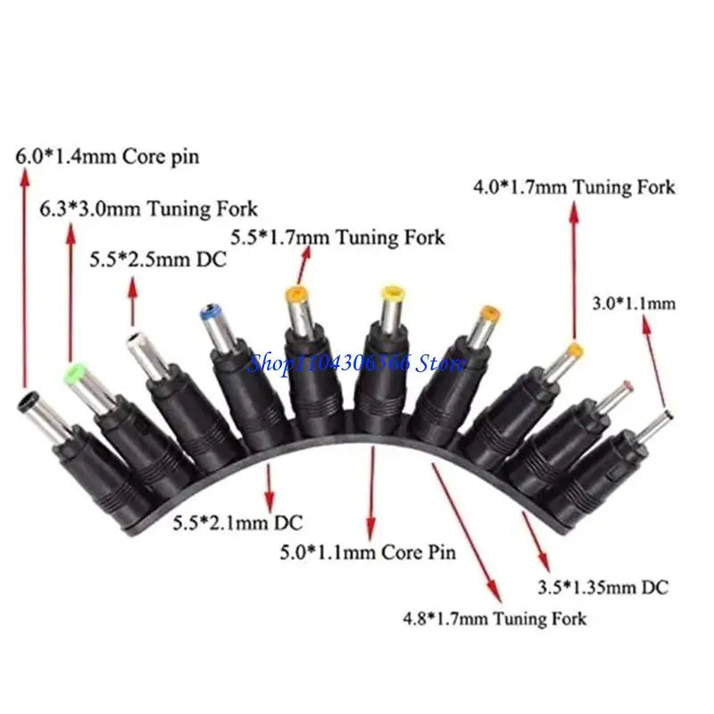 34-Piece USB to Barrel Jack Universal Power Adapter Kit Power Adapter Kit HIP