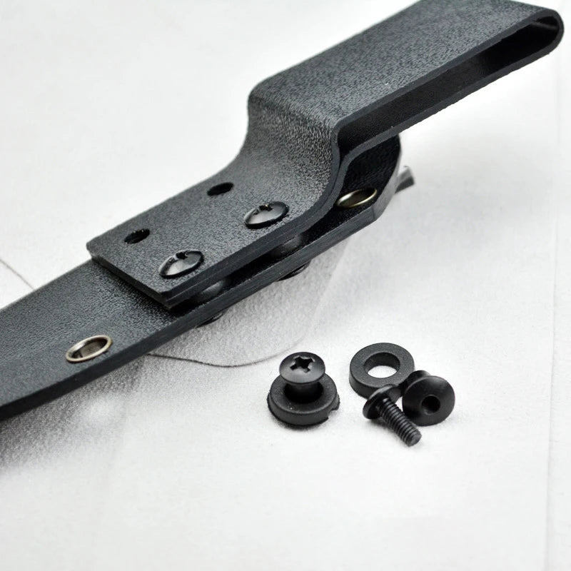6-Set Black Steel Chicago Screws – Short Post for Kydex & Leather Chicago Screw Set HIP