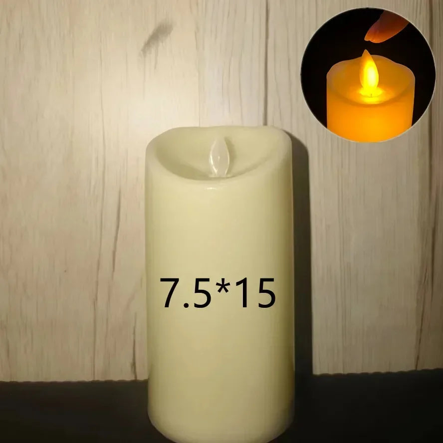 Flameless LED Candles Battery Powered – Wedding & Party Decor Flameless LED Candle HIP 7.5cm-15cm