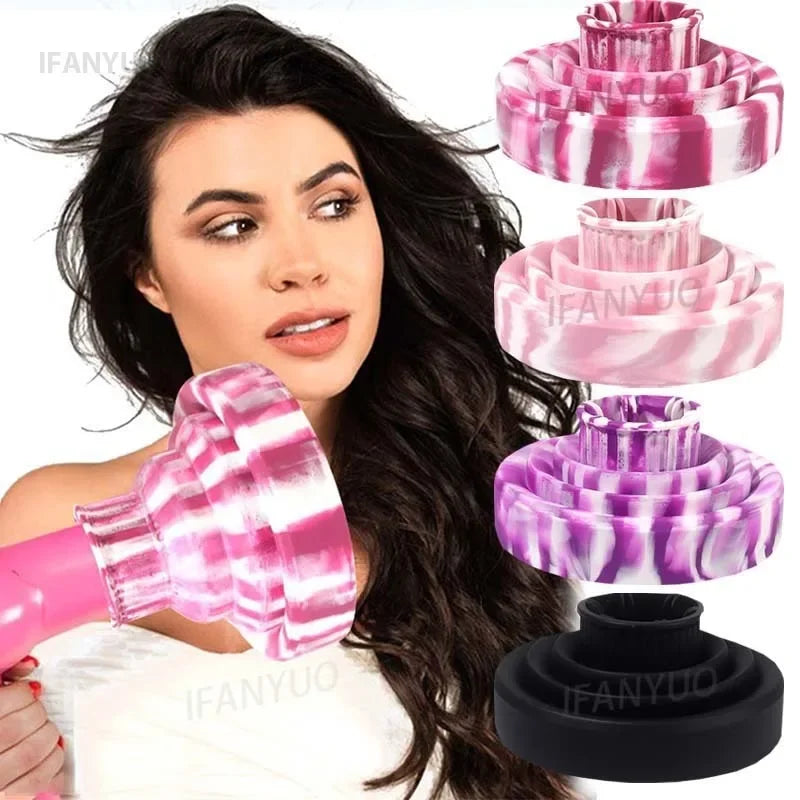 Foldable Silicone Hair Dryer Diffuser Hair Styling Tool Accessories Suitable Universal Hair Curl Drying Shaping Diffuser Cover HIP