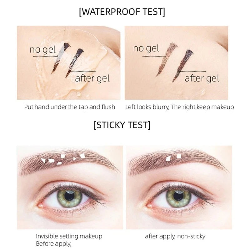 Waterproof Transparent Gel Eyebrow Styling Cream Long Lasting Fixing Brow Soap Makeup Clear Liquid Eyebrow Sealed Layer Cosmetic HIP