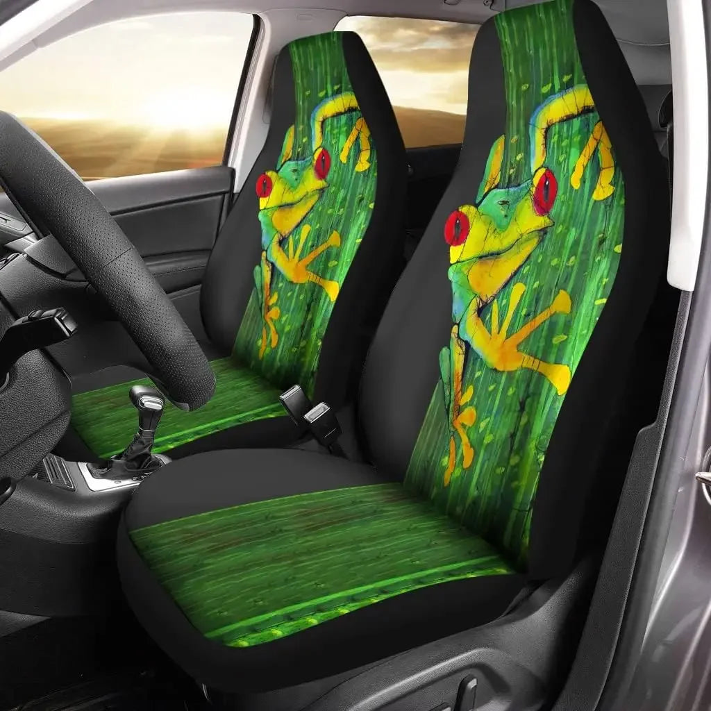 Tree Frog Car Seat Covers – Universal Fit, Set of 2 Car Seat Covers HIP