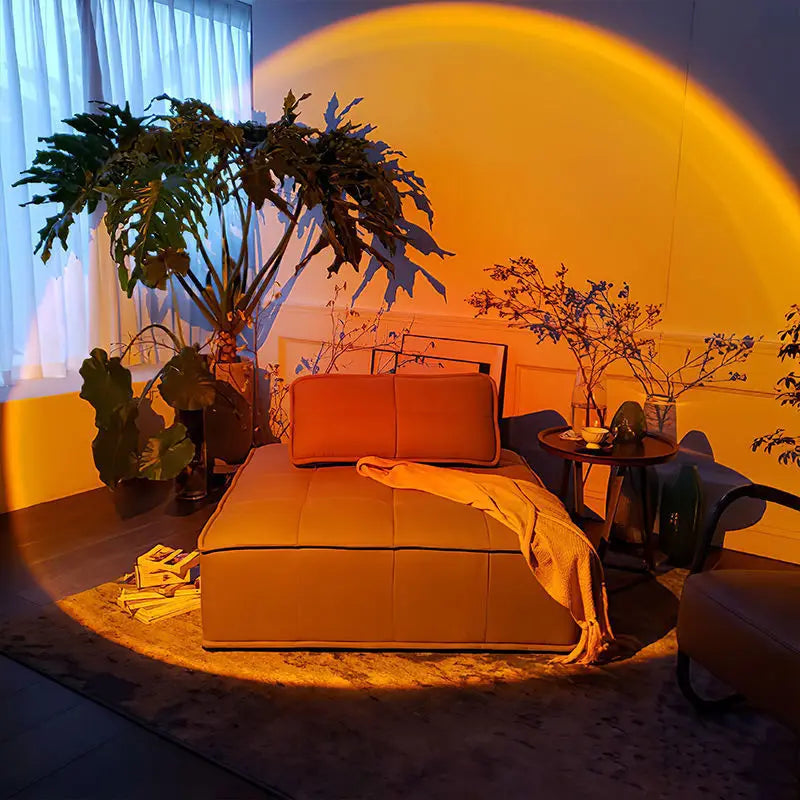 USB Sunset Lamp LED Rainbow Neon Night Light Projector Photography Wall Atmosphere Lighting for Bedroom Home Room Decor Gift HIP