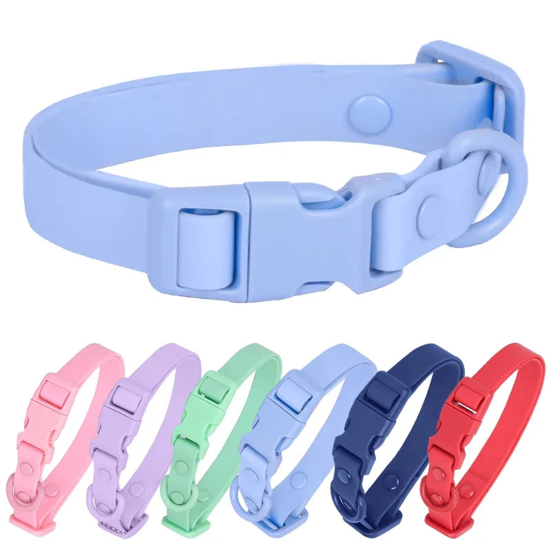 Adjustable Waterproof PVC Dog Collar – Rustproof Safety Buckle Dog Collar HIP