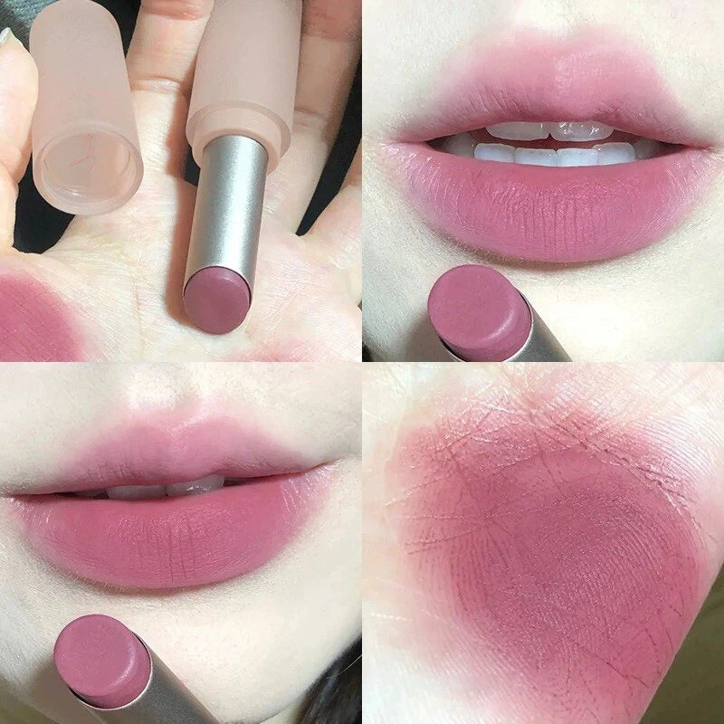 1/2Pc 6-color Matte Velvet Lipstick Silky Texture Without Drying Easy To Apply Long-lasting No-stick Velvet Mist Lipstick Makeup HIP 03-1Pc