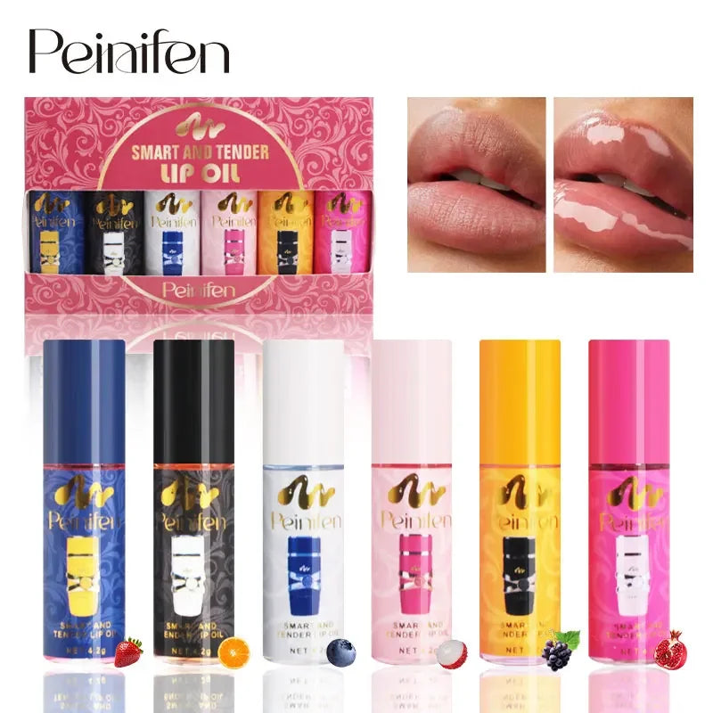 LAIKOU Hydrating Lip Oil 6-Piece Set – Nourishing Glaze Lip Oil Set HIP Default Title