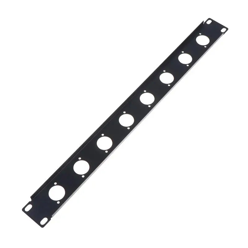 1U Rack Patch Panel 4–16 Way XLR Connector Mount | Metal Rack Patch Panel HIP 8 holes