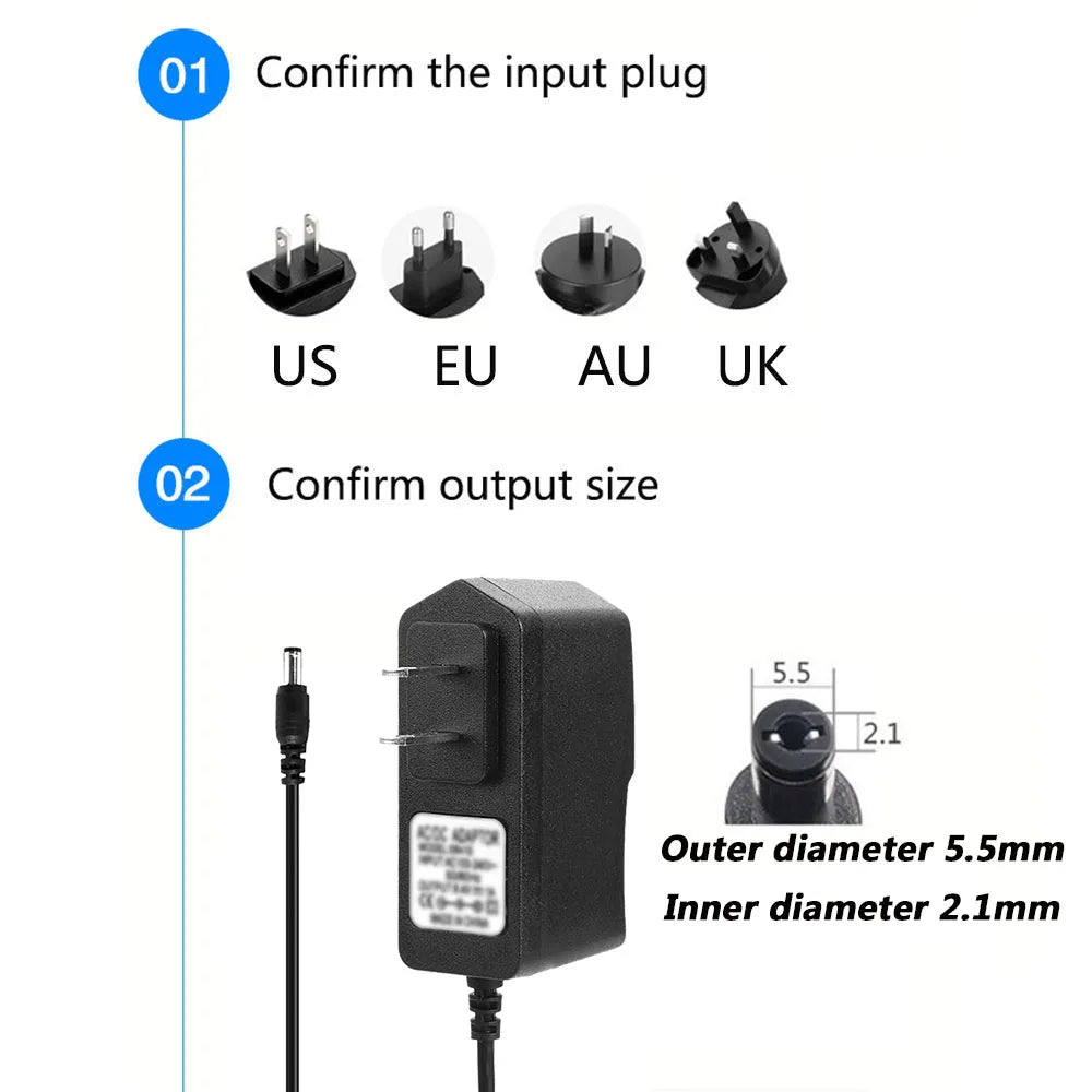 3.6V 1A DC Switching Power Supply Adapter – 5.5×2.1mm CE DC Power Adapter HIP