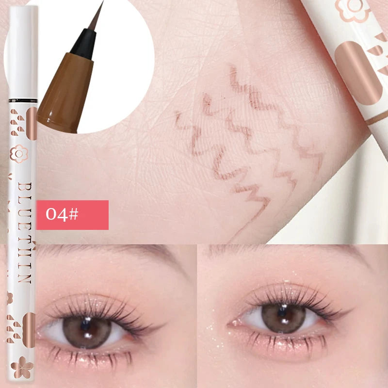 Eyeliner Lying Silkworm Pencil Undercover Draw Down To Non-Smudge Fine Natural Long-lasting Waterproof Eyes Liner Beauty Makeup HIP 04