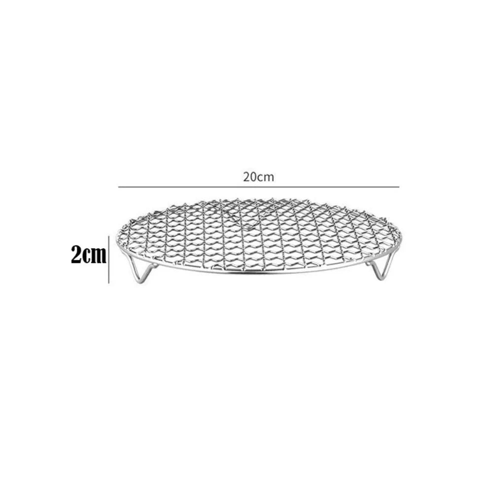 Round Stainless Steel Air Fryer Rack – Stackable Cooling Grid Air Fryer Rack HIP 20cm
