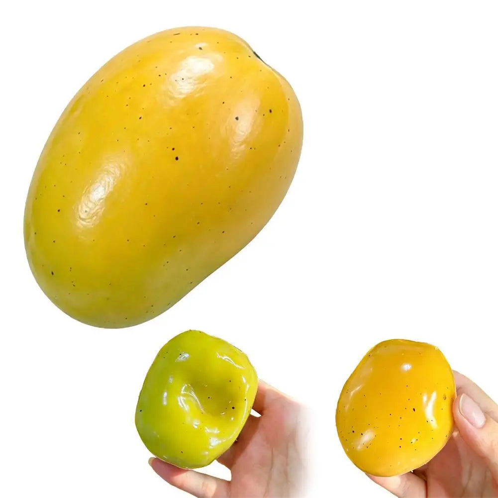 2026 DIY Temperature Adjustable Mango ASMR Building Block Pinch Ball Can Shape Decompress Toys Does Not Rebound When Squeezed HIP mango