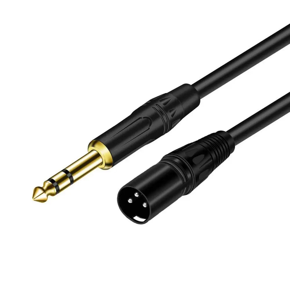 Balanced XLR to 1/4" TRS Audio Cable – Gold Plated OFC Audio Cable HIP