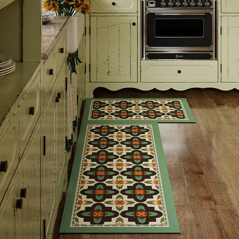 PVC Leather Kitchen Floor Mat – Anti-Slip & Waterproof Runner Kitchen Floor Mat HIP