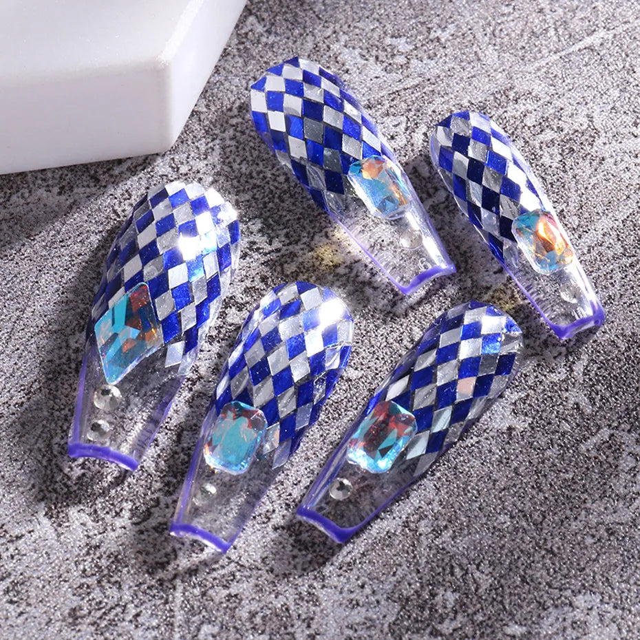 12 Colors Holographic Square Nail Sequins Laser Shiny Disco Paillette Sequins Glitter Flakes Decorations Accessories HIP