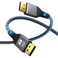 SEamopar 8K DisplayPort 1.4 Cable – 2K 240Hz HDR Gaming DP DisplayPort Cable HIP Black 2m
