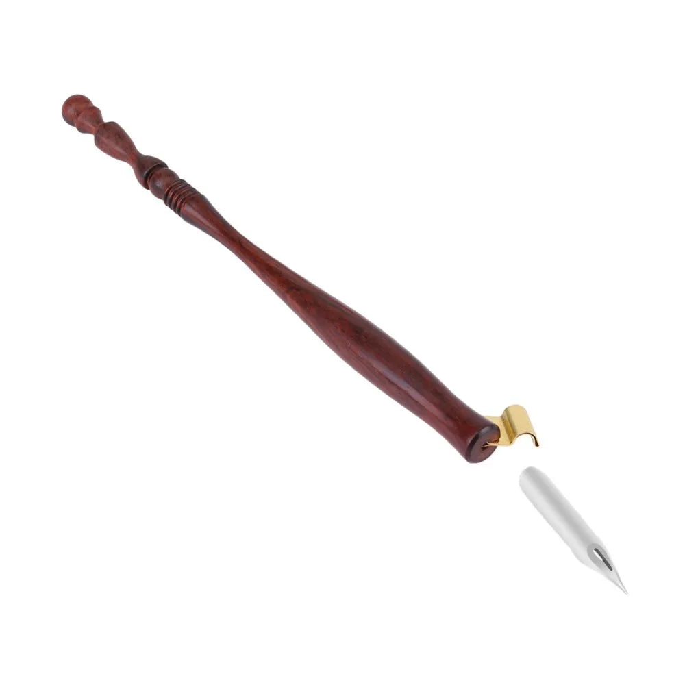 Oblique Wood Dip Pen Nib Holder – Calligraphy Writing Calligraphy Pen Holder HIP