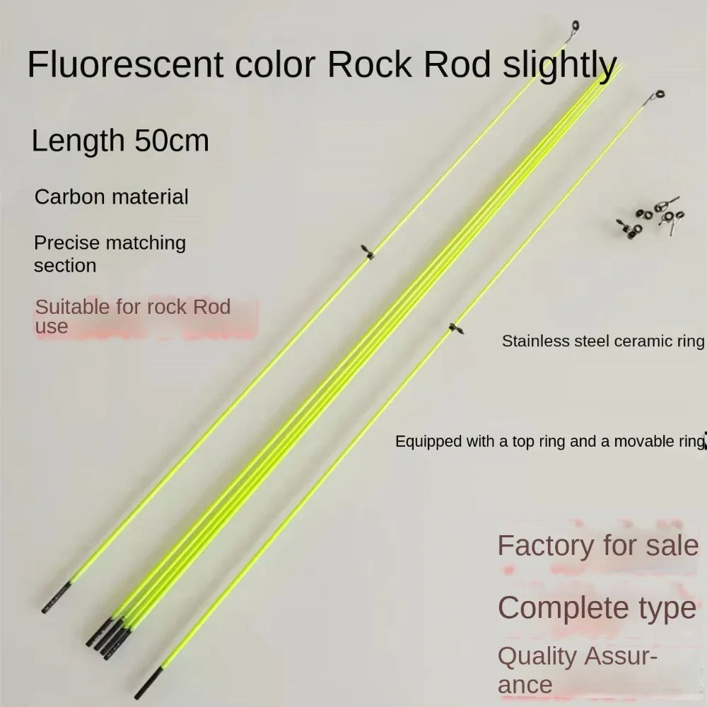 50cm Fiberglass Fishing Rod Tips – 2-Pack, Ice & Baitcast Fishing Rod Tip HIP