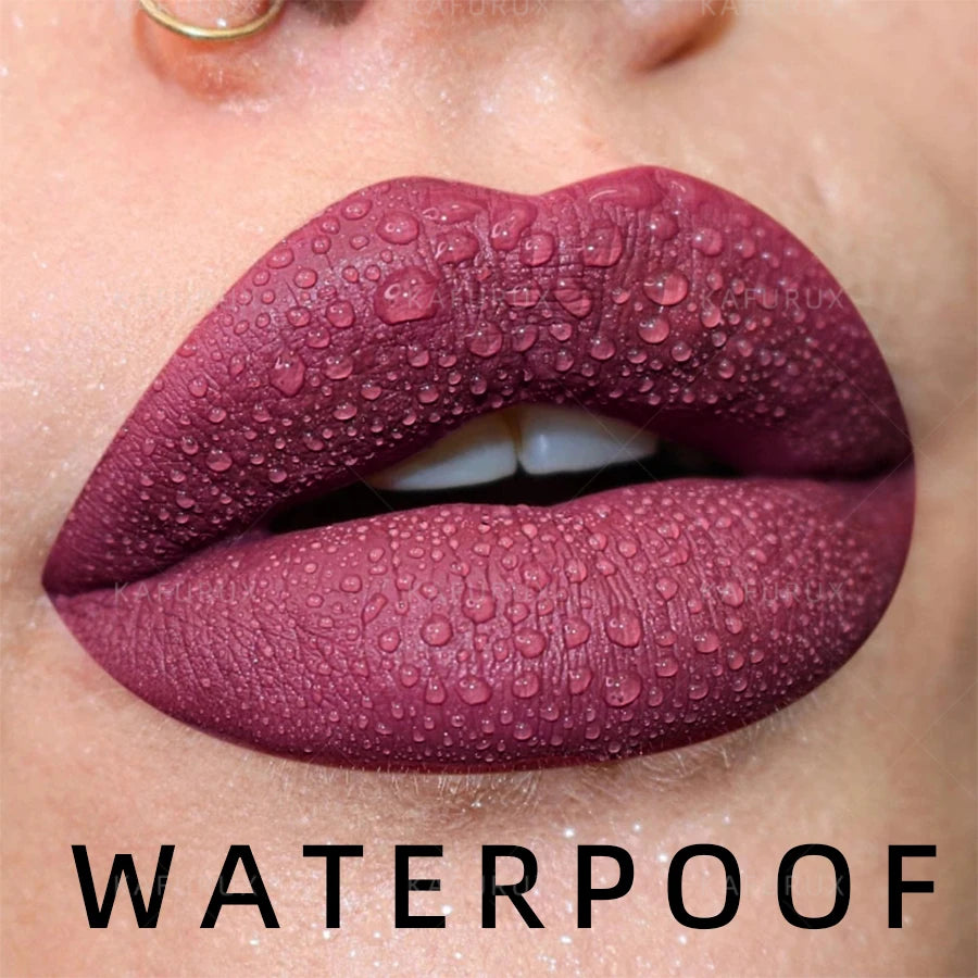 9 Colors Gradient Lipstick Matte Lip Liner Pen Velvet Finish Smooth Sexy Red Brown Lip Makeup Gifts for Dfined and Elegant Lips HIP
