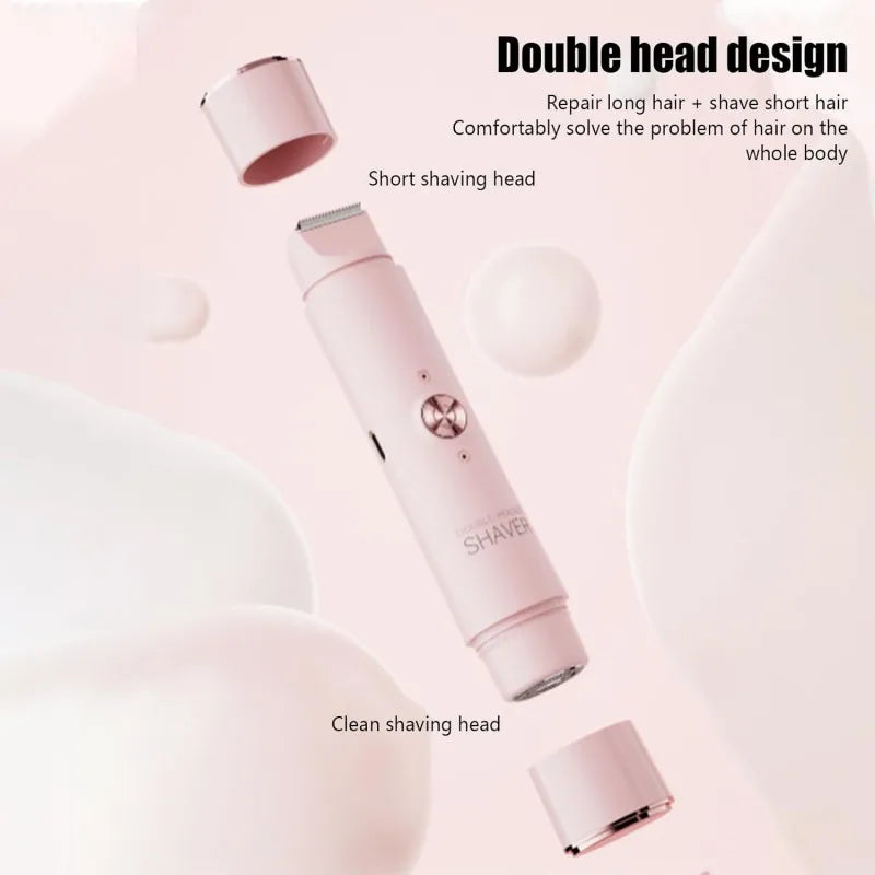 Women's 2-in-1 Dual Head Electric Shaver & Body Trimmer Electric Shaver HIP