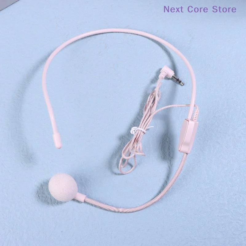 Head-Mounted Headset Microphone 3.5mm – Teaching & Meetings Headset Microphone HIP