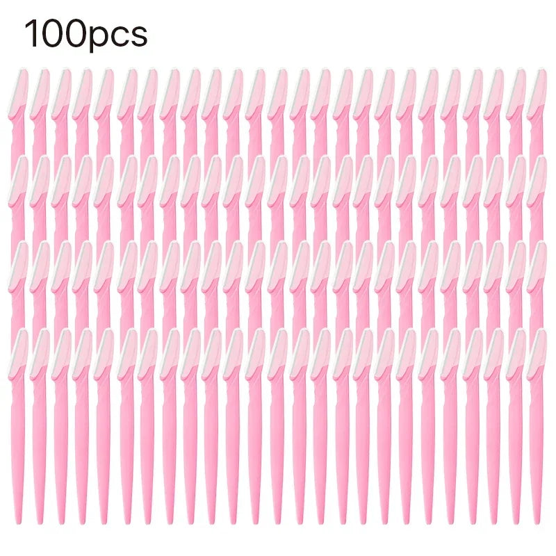 Dermaplaning Face Razor Set – Eyebrow Shaver for Women & Men Dermaplaning Razor Set HIP C514-pink 100pcs