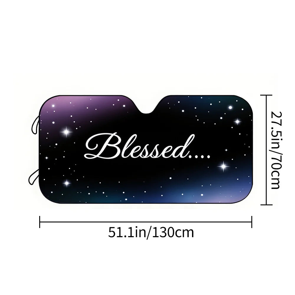 Starry Night Car Sun Visor – UV Protection & Cooling Shade Car Sun Visor HIP