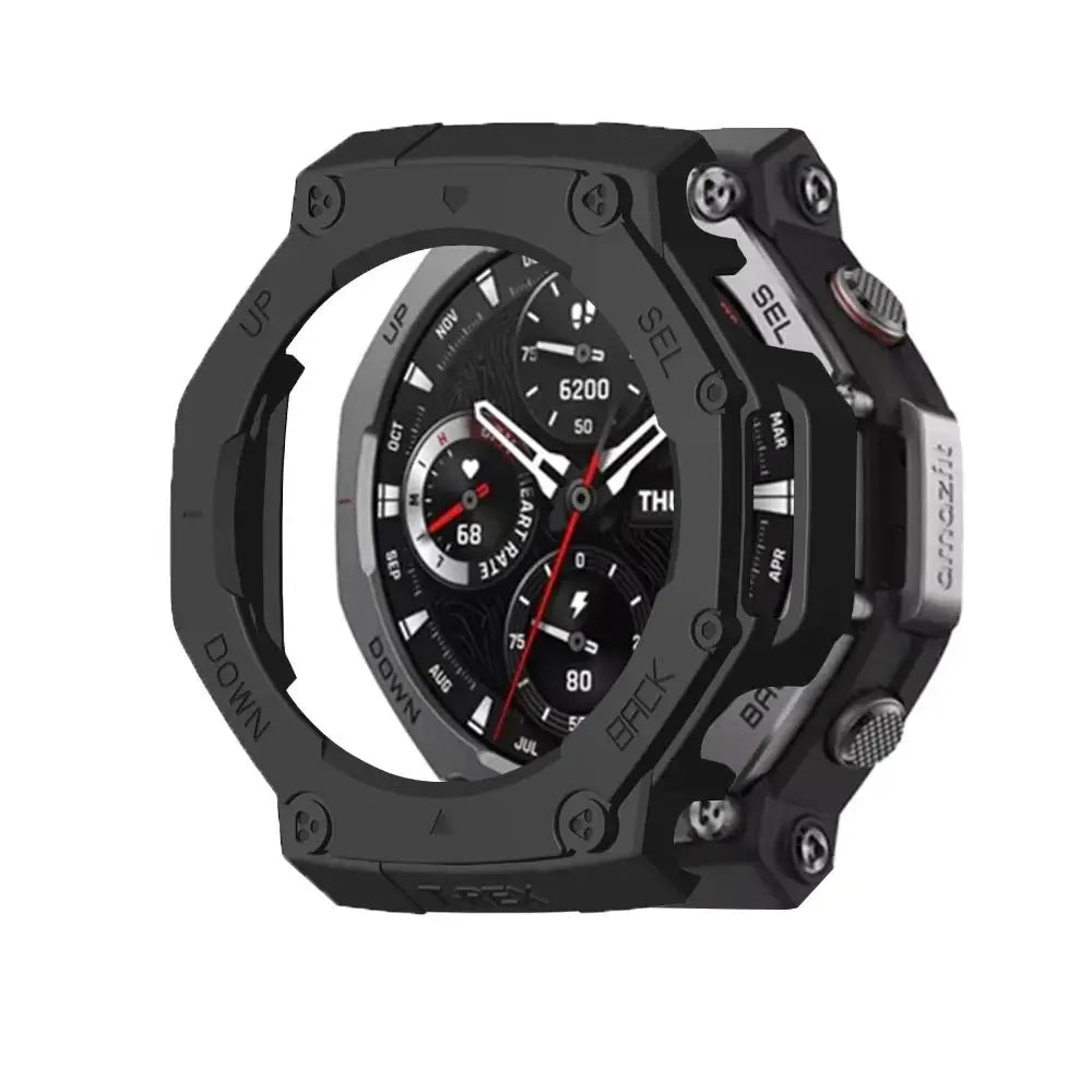 PC Bumper Case & Screen Protector for Amazfit T-Rex 3 Smartwatch Protective Case HIP