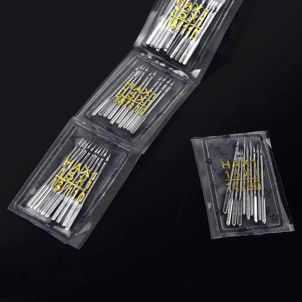 10pcs Domestic Sewing Machine Needles 5 sizes 9 11 14 16 &18 Universal Needle For Singer Brother Toyota Janome Stainless Steel HIP
