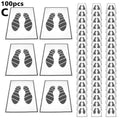 25/50/100 pcs Disposable Car Foot Mats Portable Paper Vehicle Foot Pads For Protection Disposable Car Mat Paper Anti-dirty Mat HIP 100pcs
