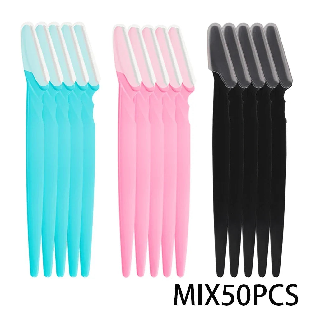 Dermaplaning Face Razor Set – Eyebrow Shaver for Women & Men Dermaplaning Razor Set HIP C514-Mix-50pcs