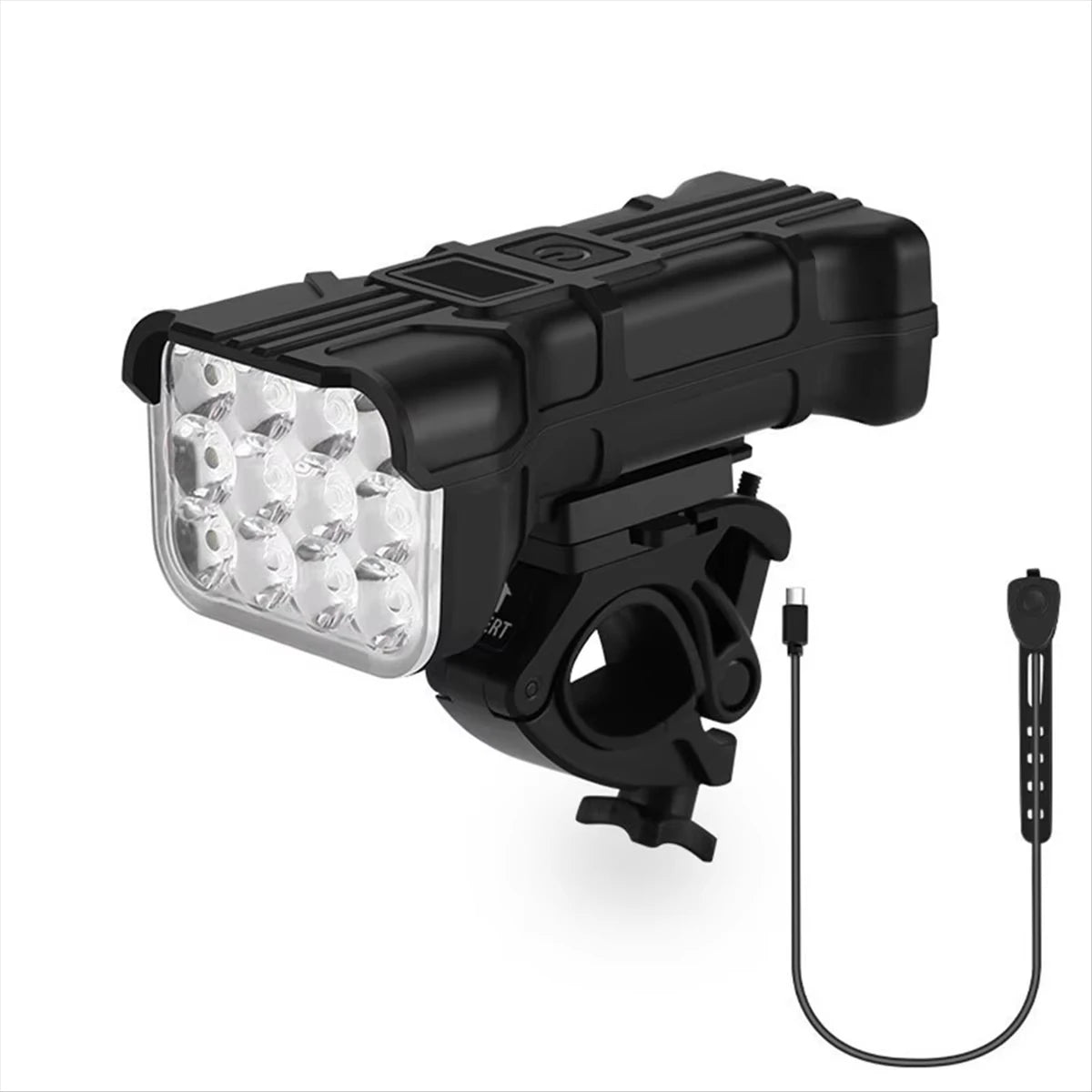 LED Bike Light 500LM 1800mAh with Horn & 360° Rotation Bicycle Headlight HIP Headlights and Horns