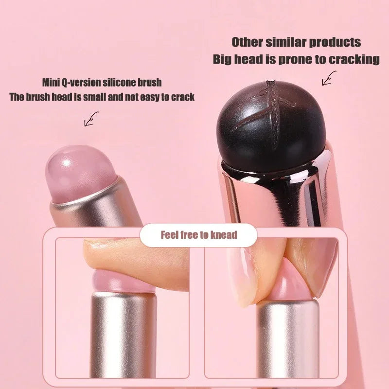 Silicone Round Head Lip Brush – Pro Lipstick Applicator | RUZOFO Lip Applicator Brush HIP