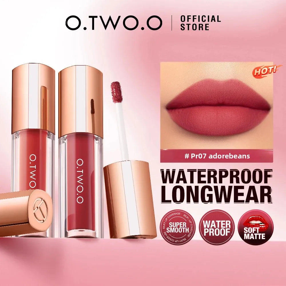O.TWO.O Velvet Matte Lipstick – Waterproof Long-Lasting Lip Stain Matte Lip Stain HIP