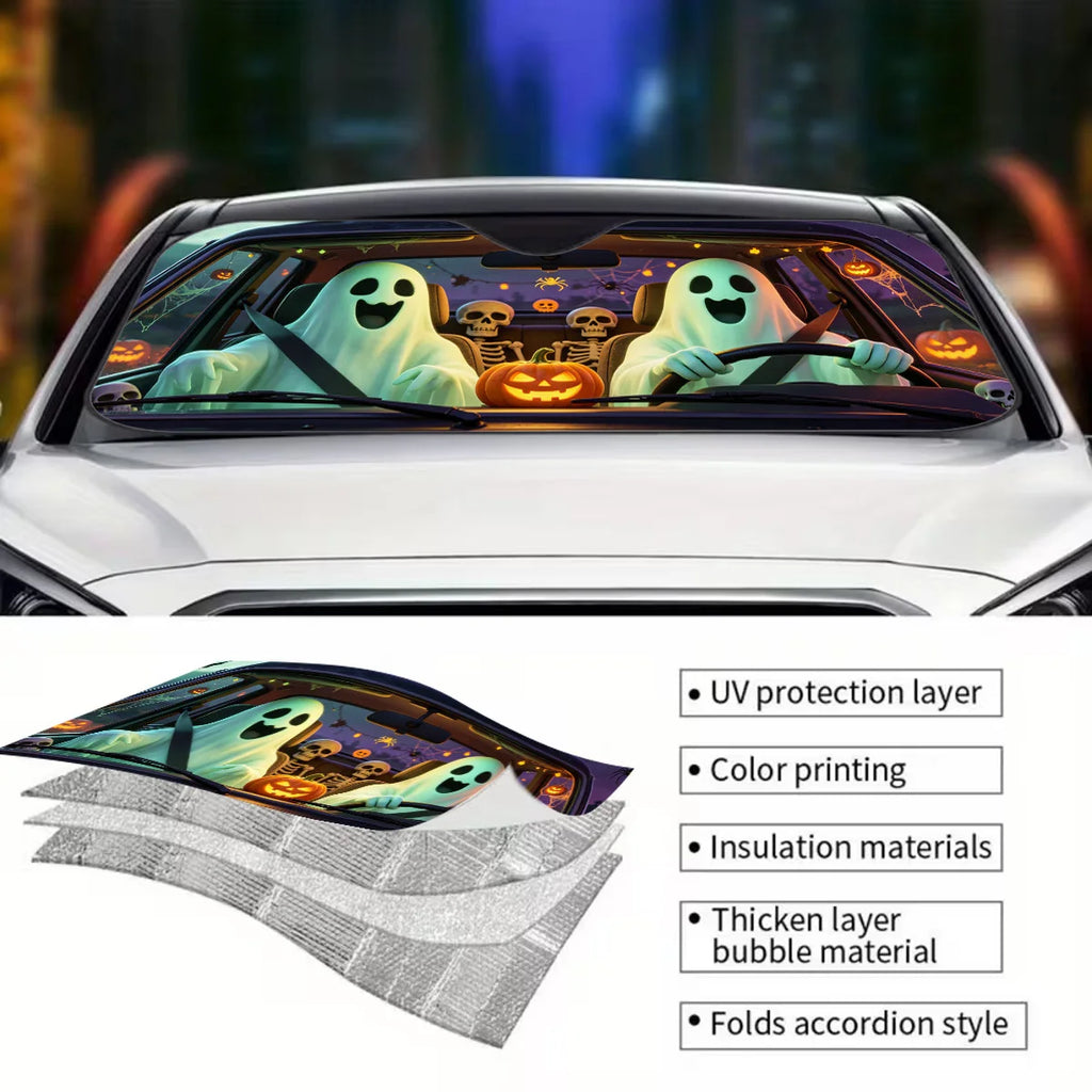 Foldable Car Windshield Sunshade with Suction Cups Car Windshield Sunshade HIP
