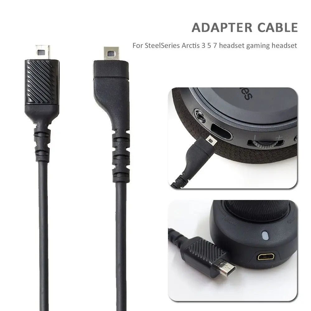 OFC Replacement Aux Cable for SteelSeries Arctis 3 5 7 Pro Headset Audio Cable HIP
