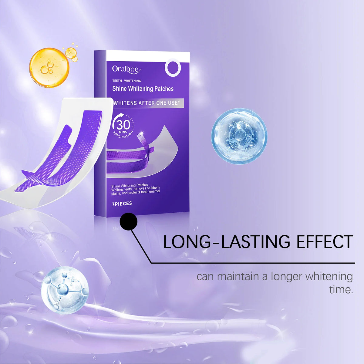 Teeth Whitening Strips – Gentle Stain Removal, 7 Pairs Teeth Whitening Strips HIP