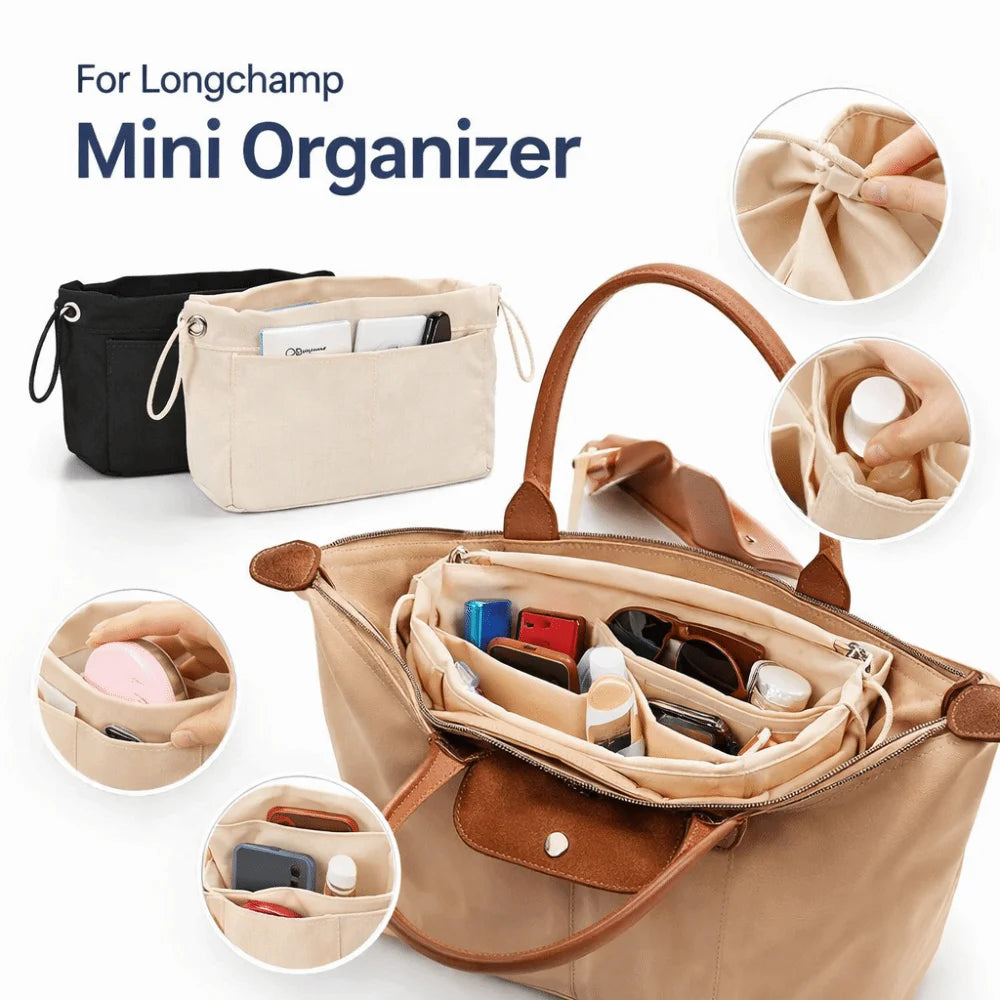 Women's Handbag Organizer Insert – Multi-Compartment Pouch Handbag Organizer Insert HIP