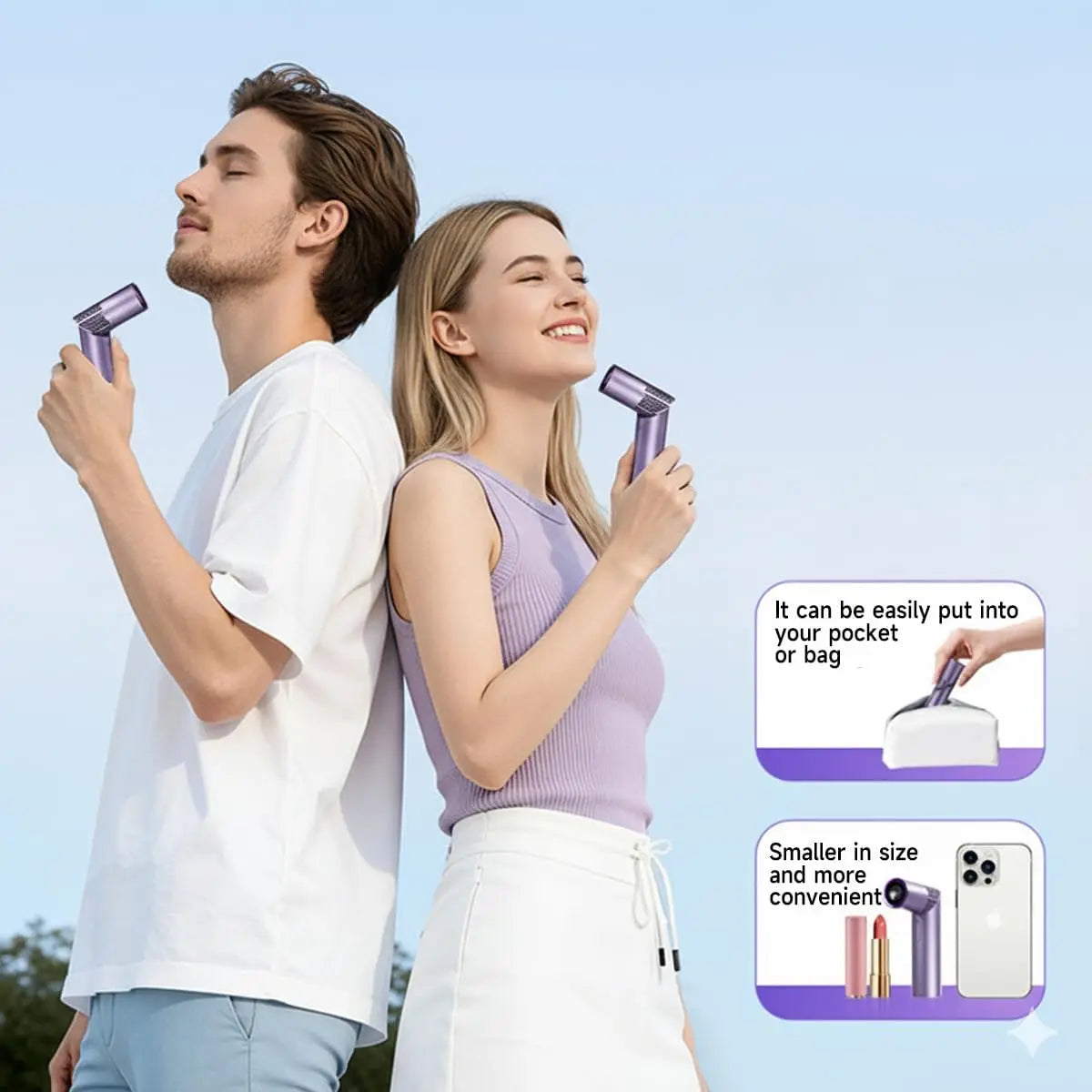 Brushless Portable Foldable Mini Handheld & Neck Fan – 9W USB Portable Neck Fan HIP