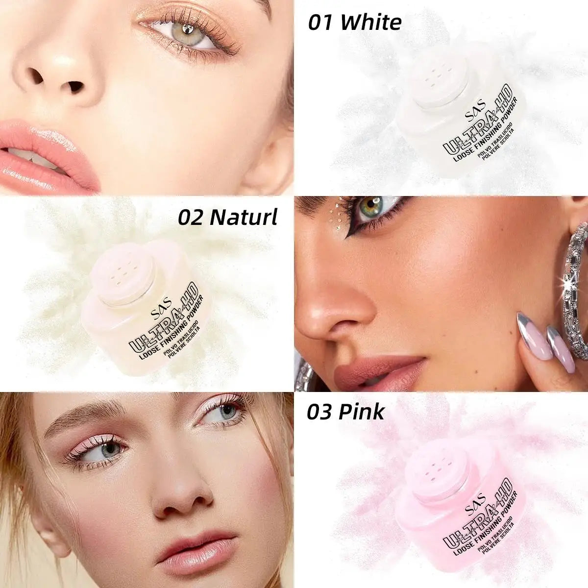 USHAS Matte Loose Setting Powder – Oil Control & Pore Blur Loose Setting Powder HIP