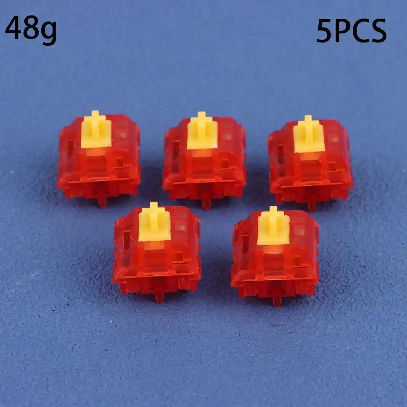 5-Pack Y2 Linear Switches – RGB Mechanical Keyboard 32g–53g Keyboard Switches HIP A3