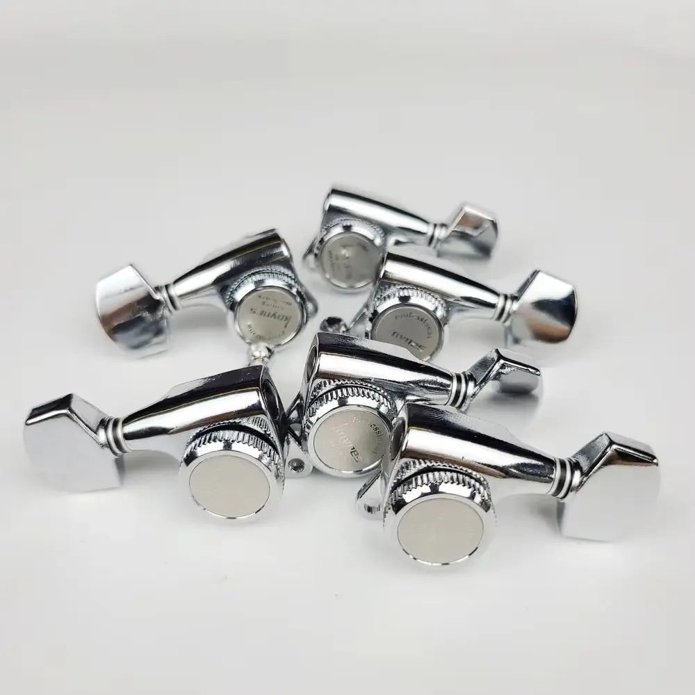 6-Piece Guitar Locking Tuners – Silver, Gold & Black Guitar Locking Tuners HIP