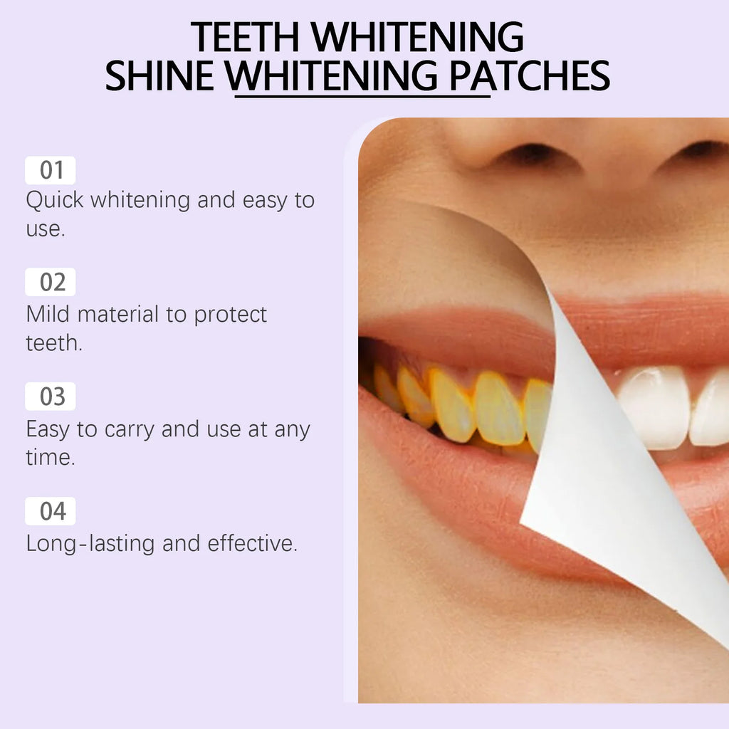 Teeth Whitening Strips – Gentle Stain Removal, 7 Pairs Teeth Whitening Strips HIP