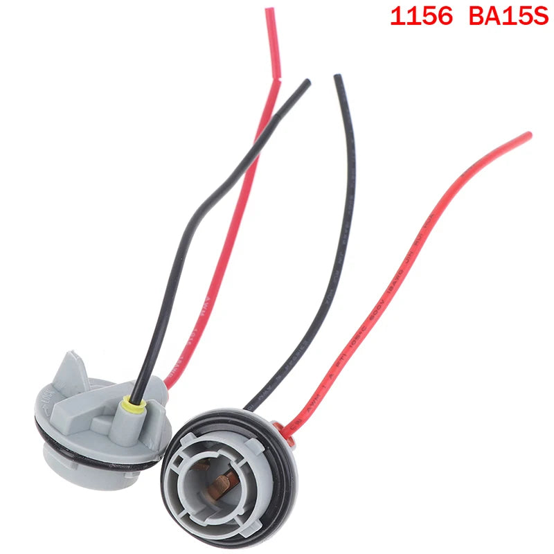 2-Pack 1156 1157 BAY15D Bulb Socket Adapter – DC 12V Bulb Socket Adapter HIP 1156 BA15S