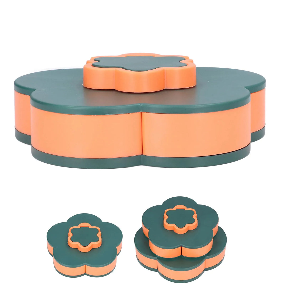 Snack Serving Tray Multifunction Large Capacity Flower Shape Nut Candy Serving Container for Home HIP