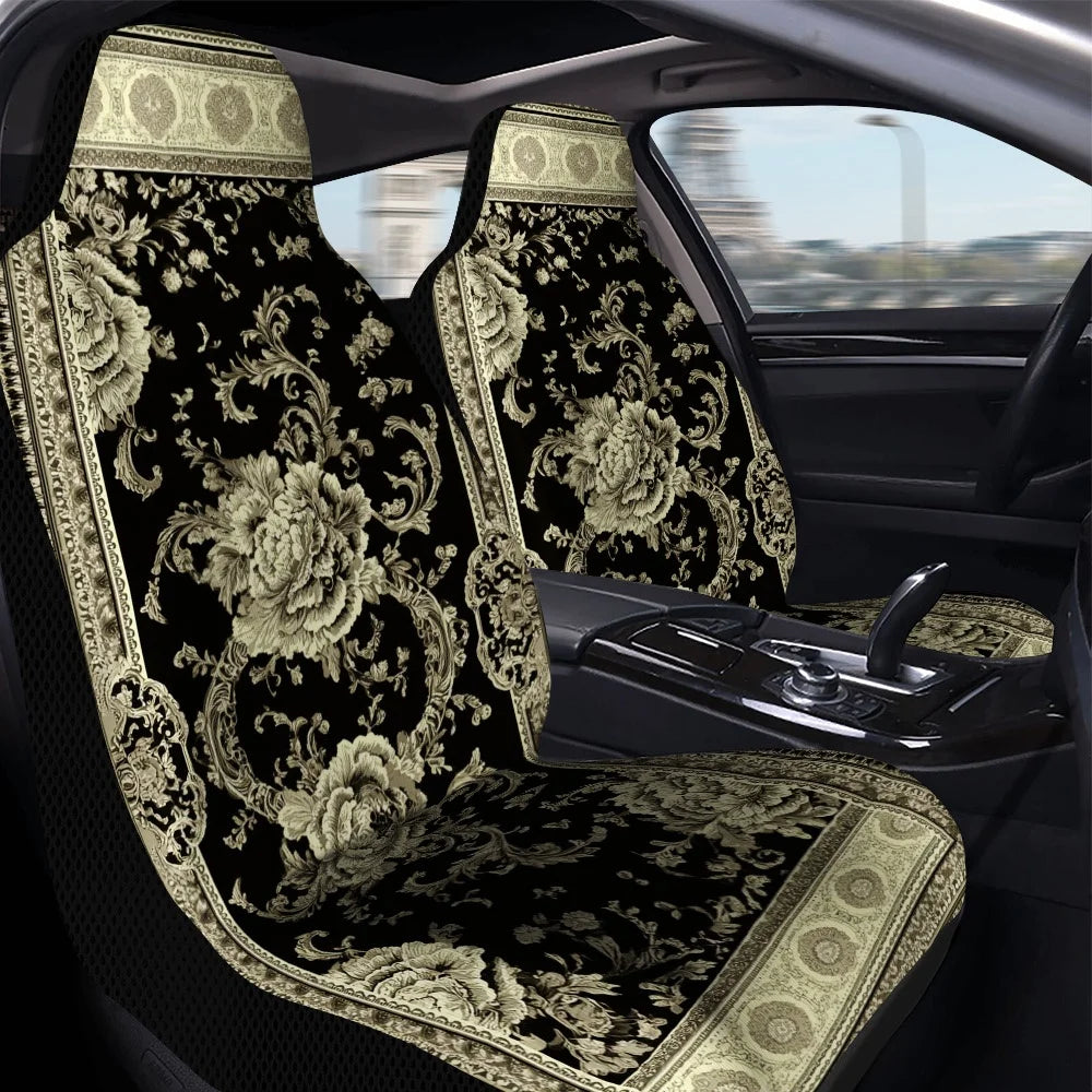 2-Pack Baroque Golden Floral Car Seat Covers – All Season Car Seat Covers HIP
