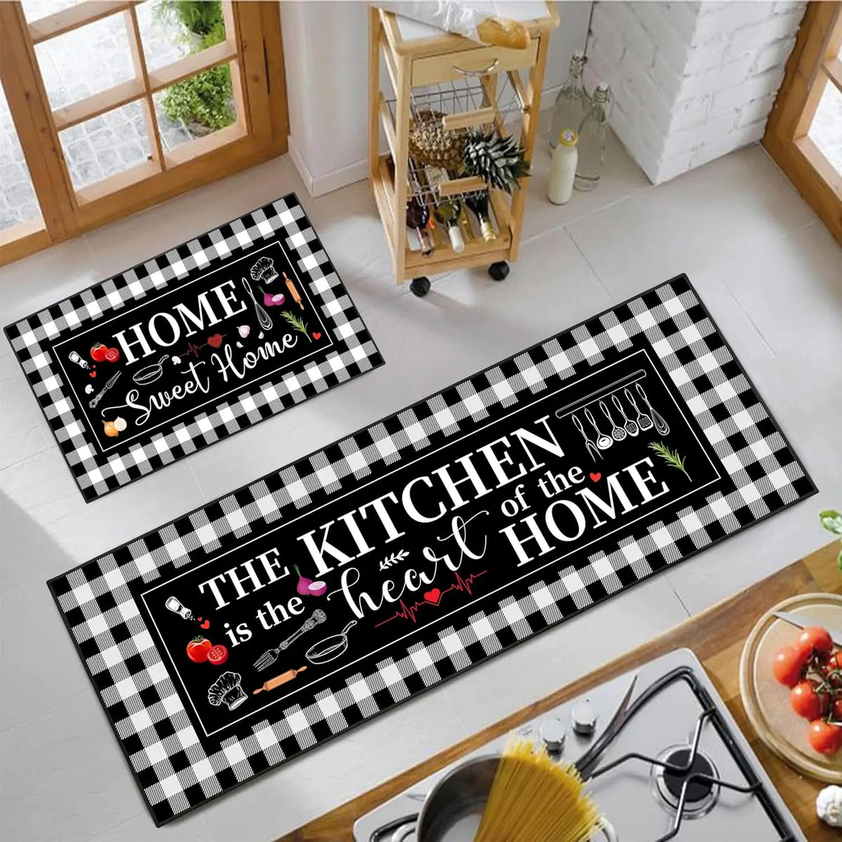 American Retro Kitchen Runner Rug – Absorbent Floor Mat Kitchen Runner Rug HIP