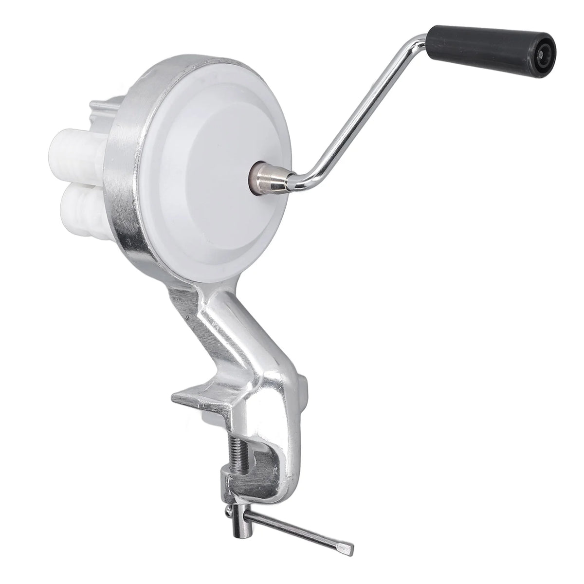 Manual Macaroni Maker Aluminium Alloy Silver Portable Hand Cranking Noodles Pressing Machine for Kitchen Restaurant HIP A